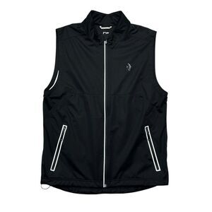 Cutter & Buck Men's Men's Size Large Black‎ Reflective Golf Wind Breaking Vest